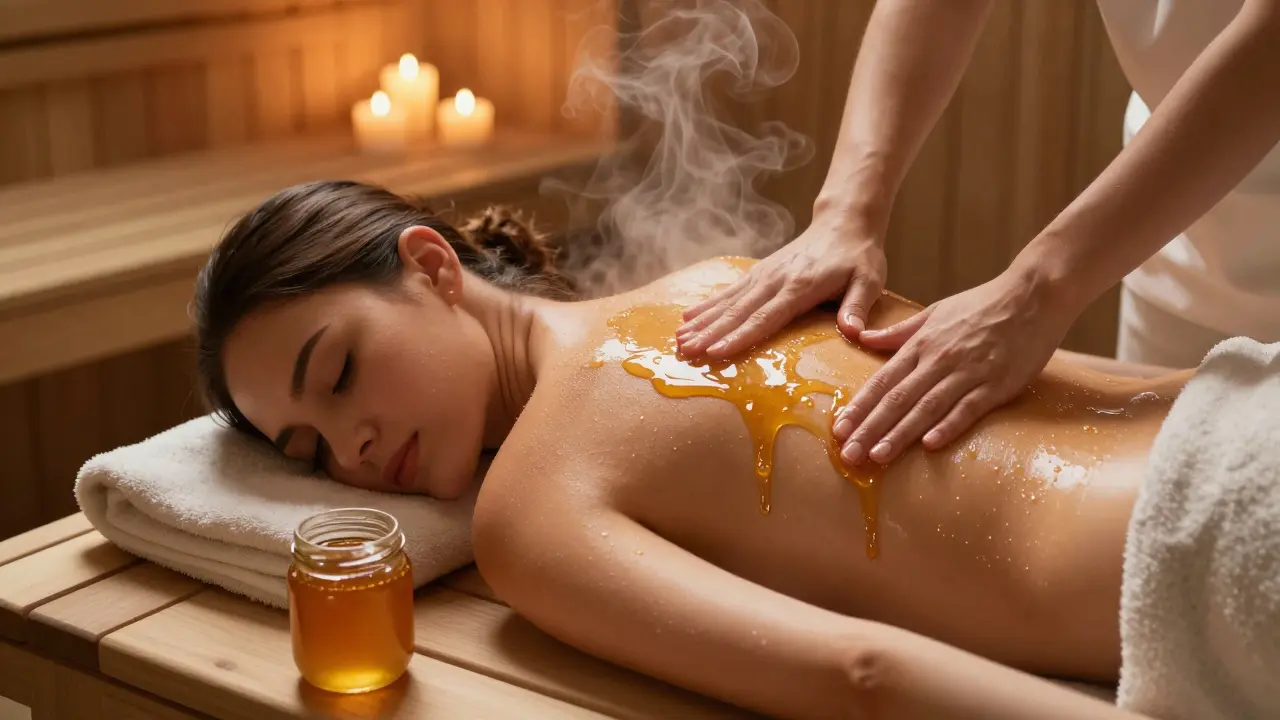 Medová masáž: Co to je a proč je novým trendem v péči o tělo