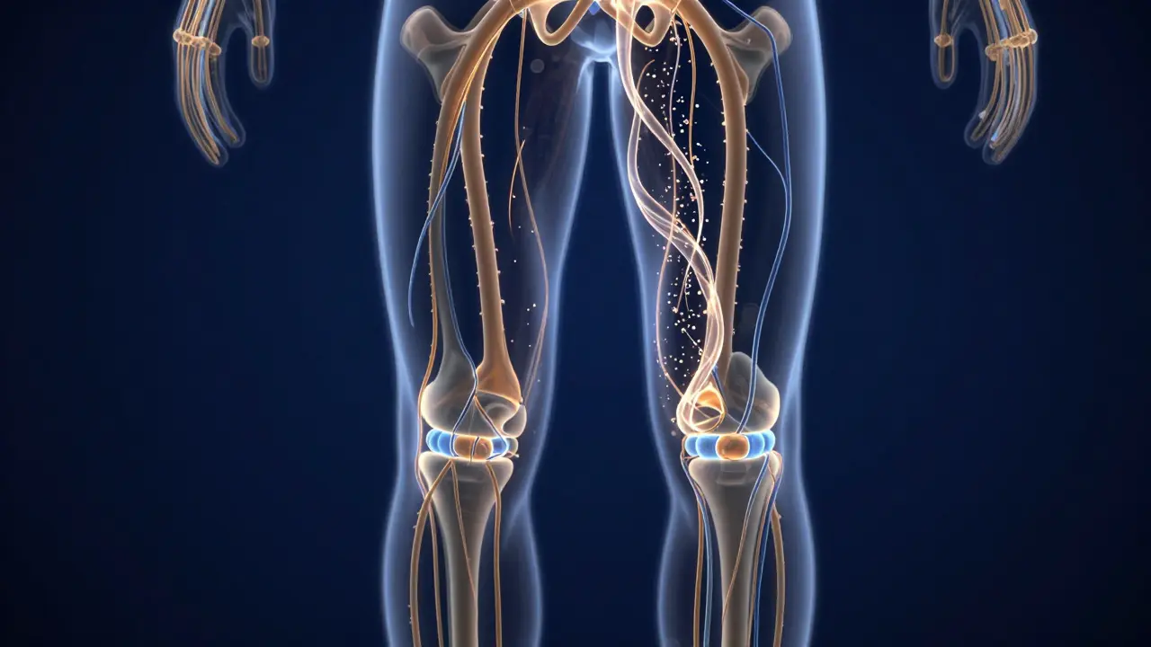 Konceptuální znázornění lymfatického systému a odvodu toxinů z těla.