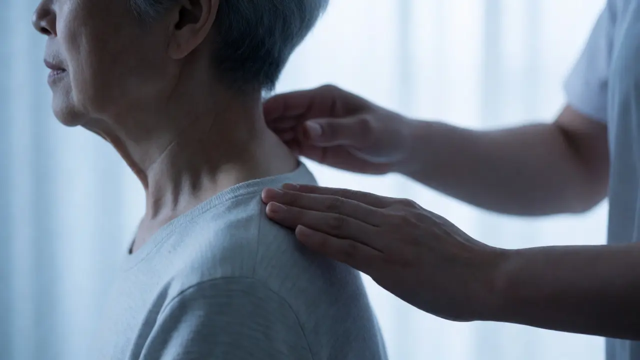 Opatrná masáž pro seniora s osteoporózou